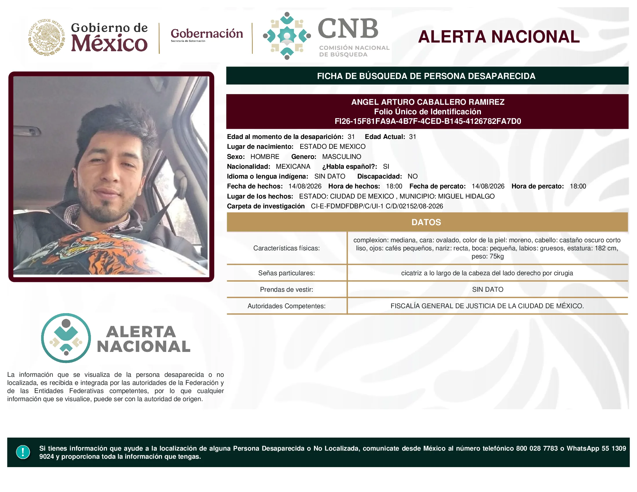 Angel Arturo Caballero Ramirez