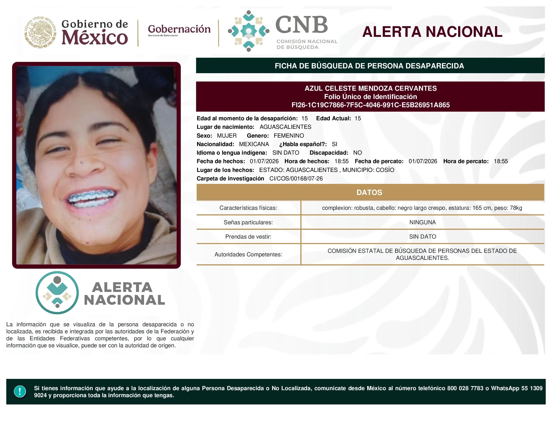 Azul Celeste Mendoza Cervantes