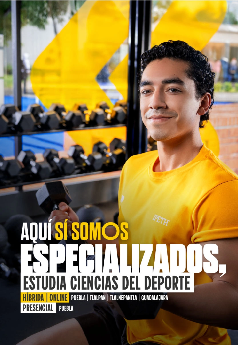 aquí sí somos especializados, estudia ciencias del deporte modalidad híbrida u online en puebla, tlalpan, tlalnepantla y guadalajara; presencial en puebla