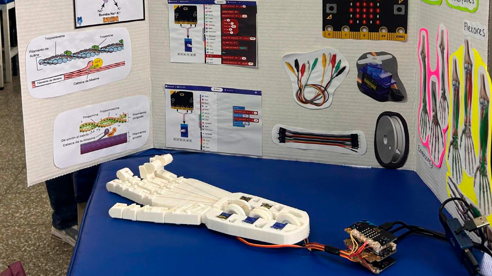 mano robotica ipeth la universidad especializada en salud proyecto alumnas guatemala