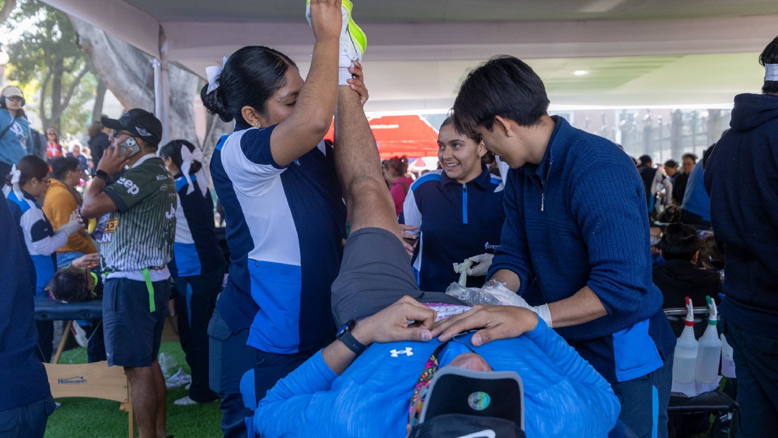 alumnos ipeth fisioterapia deportiva practicas primeros cuatrimestres que es fisioterapia