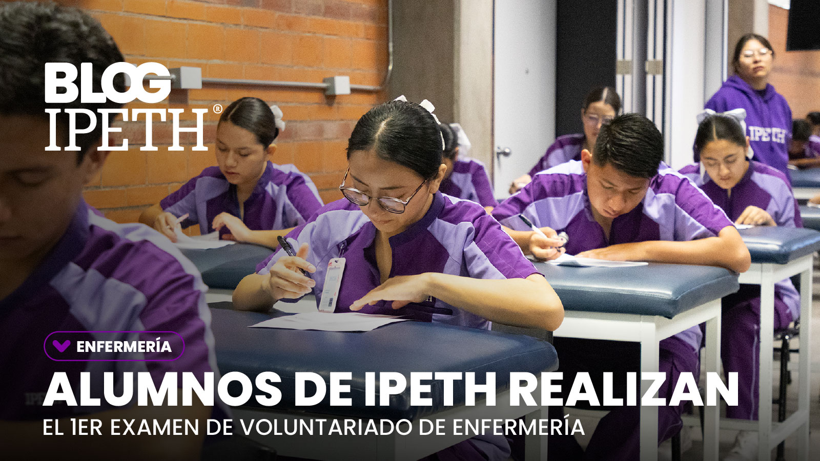 alumnos ipeth la universidad especializada en salud examen voluntariado de enfermeria portada